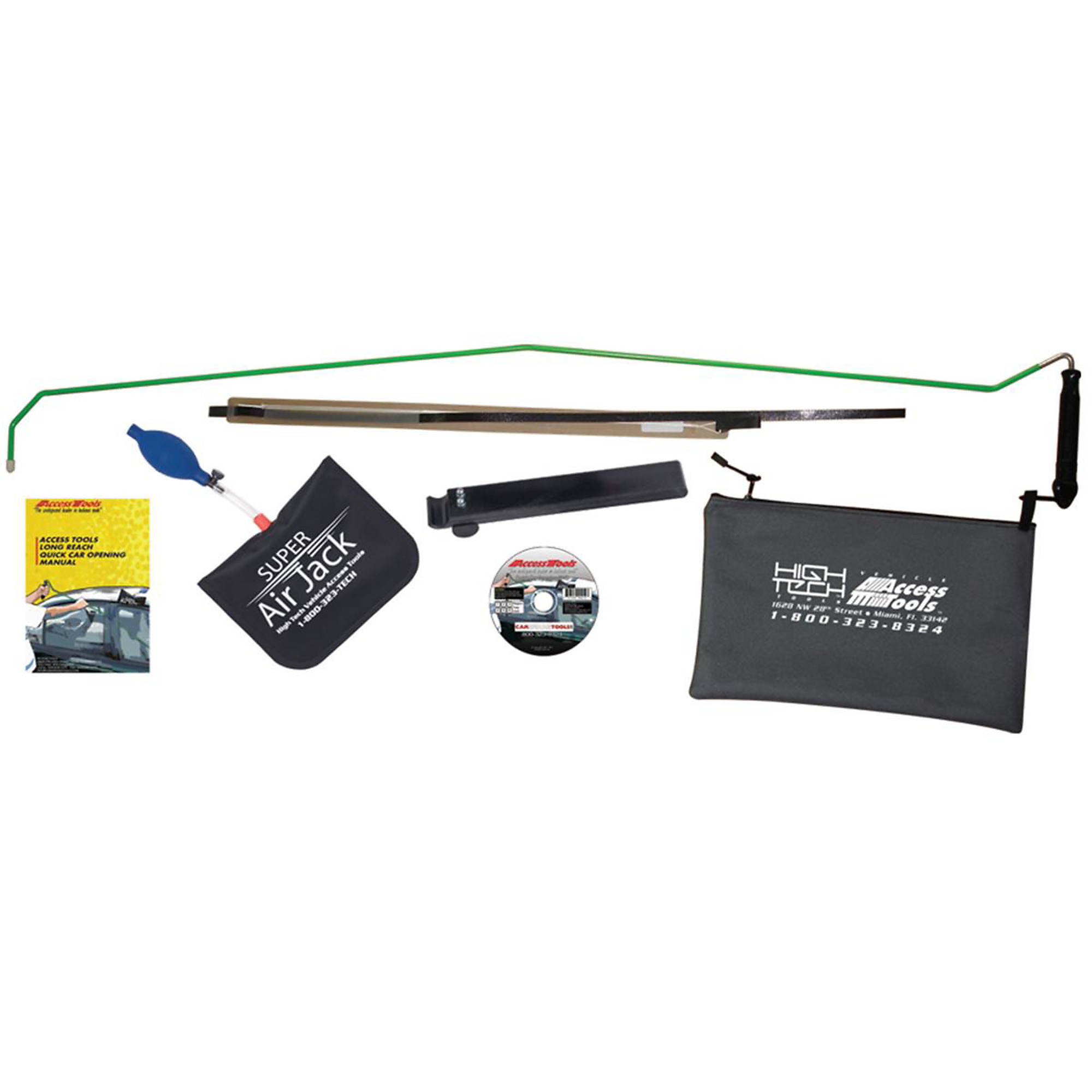 Access Tools Super One Hand Jack Set — Scratch-Proof Coating, Store-N-Go Handle, Model# AETSOHJS4